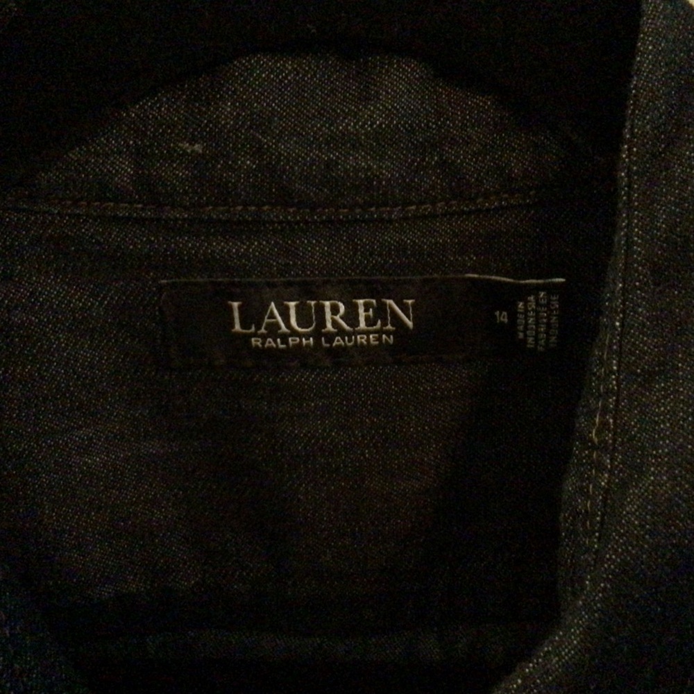 RALPH.LAUREN/DENIM.SHIRT.DRESS - Picture 7 of 13